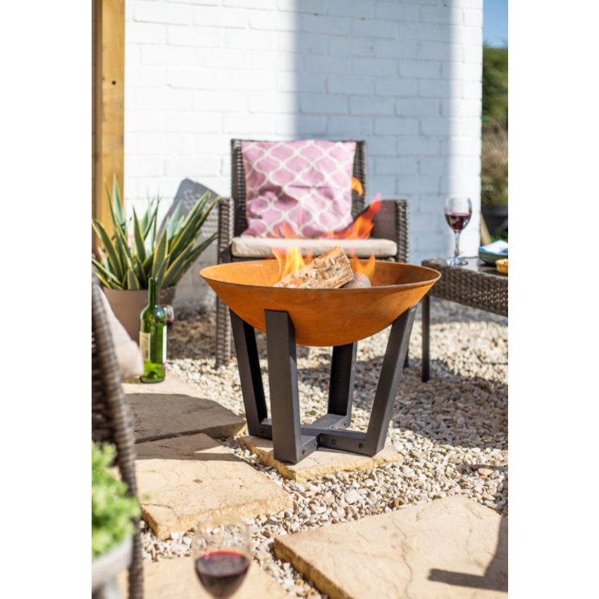 Brasero oxydé ICARUSE L de diamètre 50 cm 
