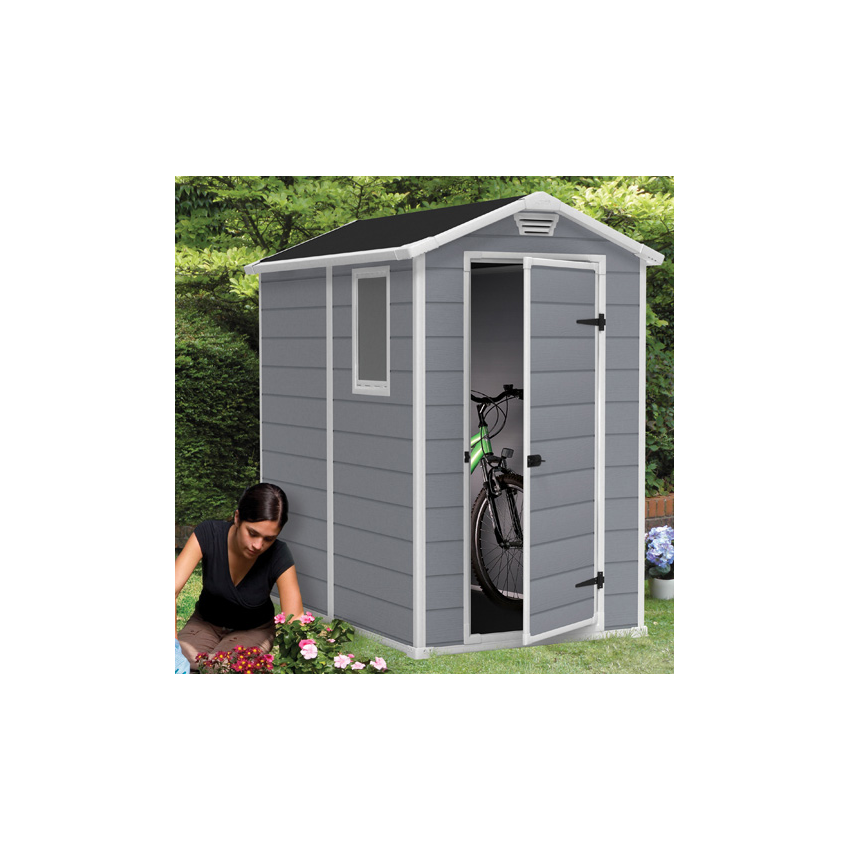 Abri jardin résine PREMIUM 46SP - 2.5 m² gris 