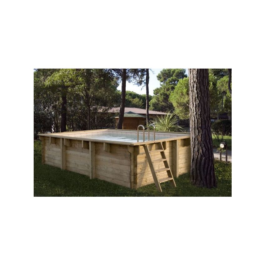 Piscine Bois Luxe Rectangulaire 420x320x145cm