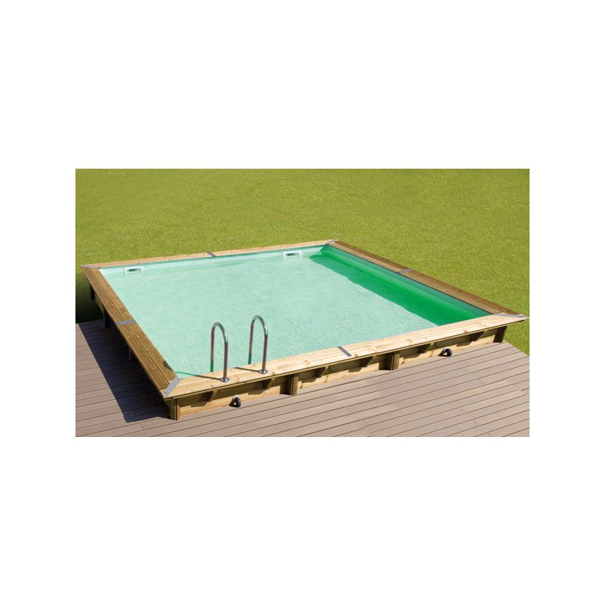 Piscine Bois Tropicana Carrée 320x320x145cm