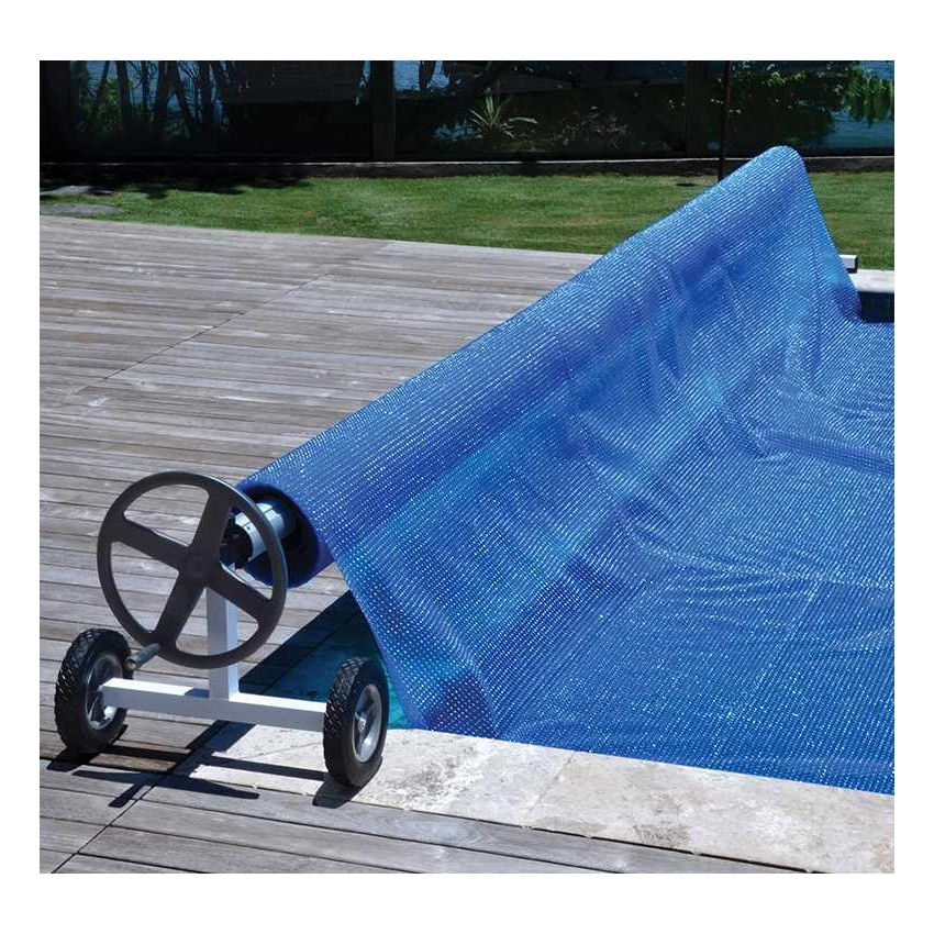 Enrouleur de bâche T Alu Kalu pour piscine jusqu'à 10 x 5 m