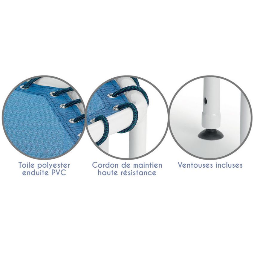 Trampoline aquatique Aquaness Gris Aluminium