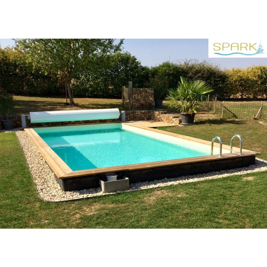 Piscine Bois Luxe Rectangulaire 620x420x130cm