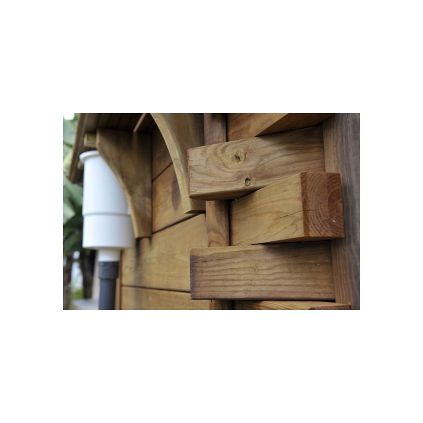 Piscine bois MAEVA Octogonale Ronde 533x150cm 