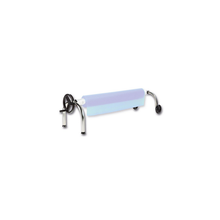 Support enrouleur mobile pour bâche de piscine