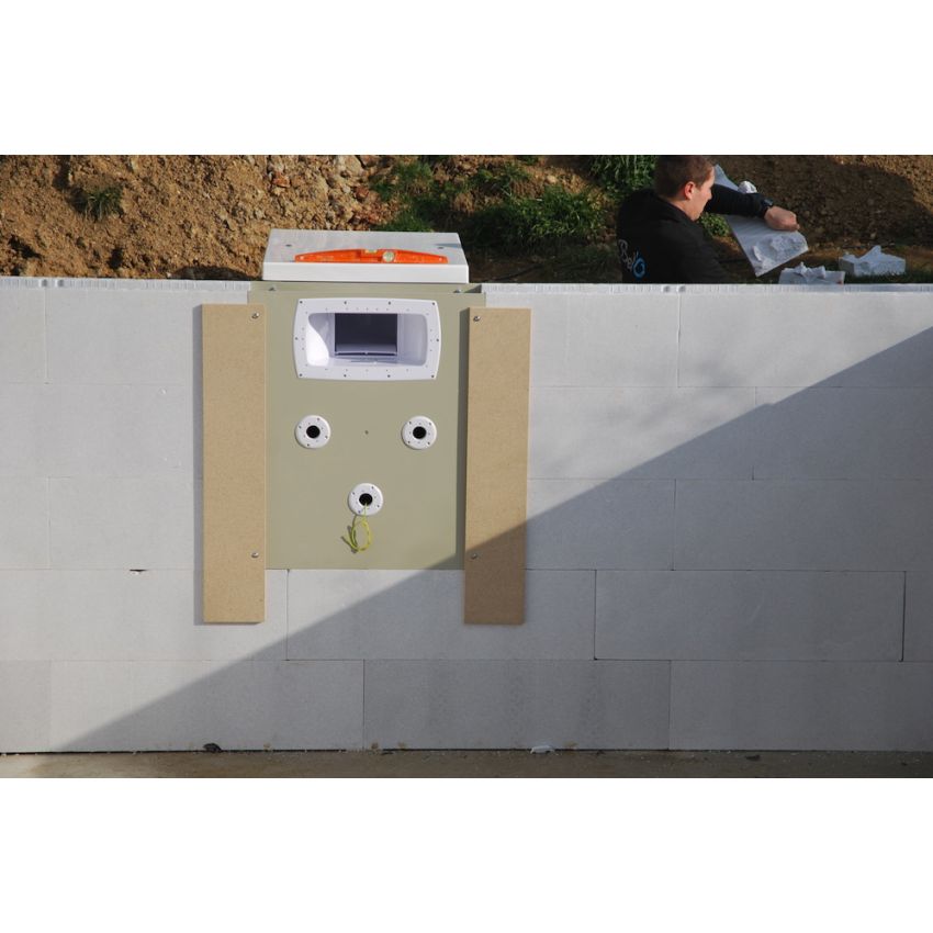 Mur filtrant GS14 BY-PASS, électrolyseur, régulateur pH pour piscine jusqu'à 50m3