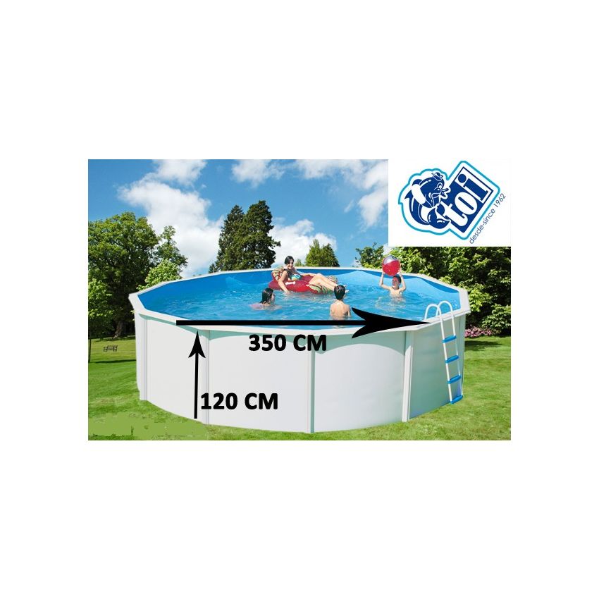 Piscine Ronde CANARIAS Acier 350 cm x H 120 cm