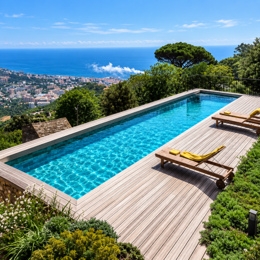 Piscine Bois Supreme Rectangulaire 1220x520x145cm