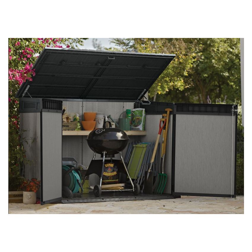 Coffre de Jardin en Résine BROSSIUM 2020L Gris