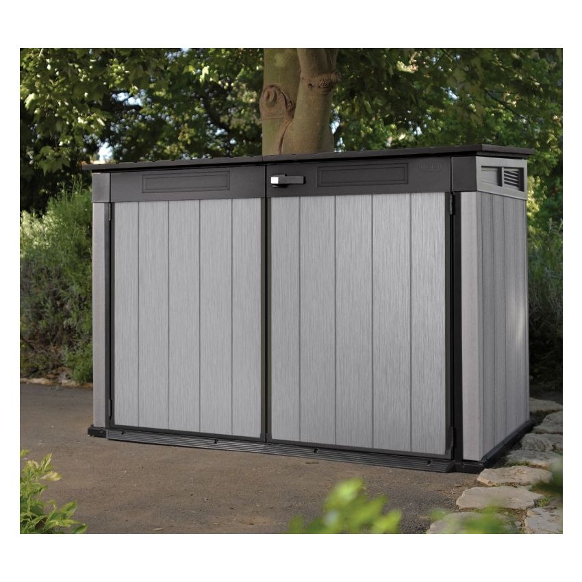 Coffre de Jardin en Résine BROSSIUM 2020L Gris