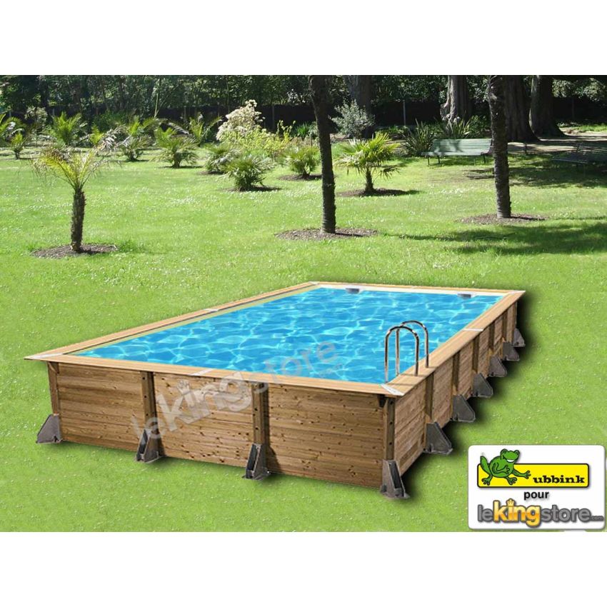 Piscine bois Rectangulaire UBBINK LINEA 650x350x140cm