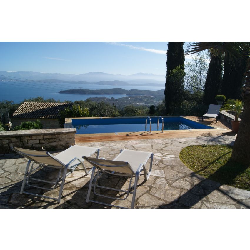 Piscine bois Rectangulaire UBBINK URBAN POOL 450x250x140cm + Nage contre-courant + Projecteur LED + Pompe à chaleur + Coffret électrique