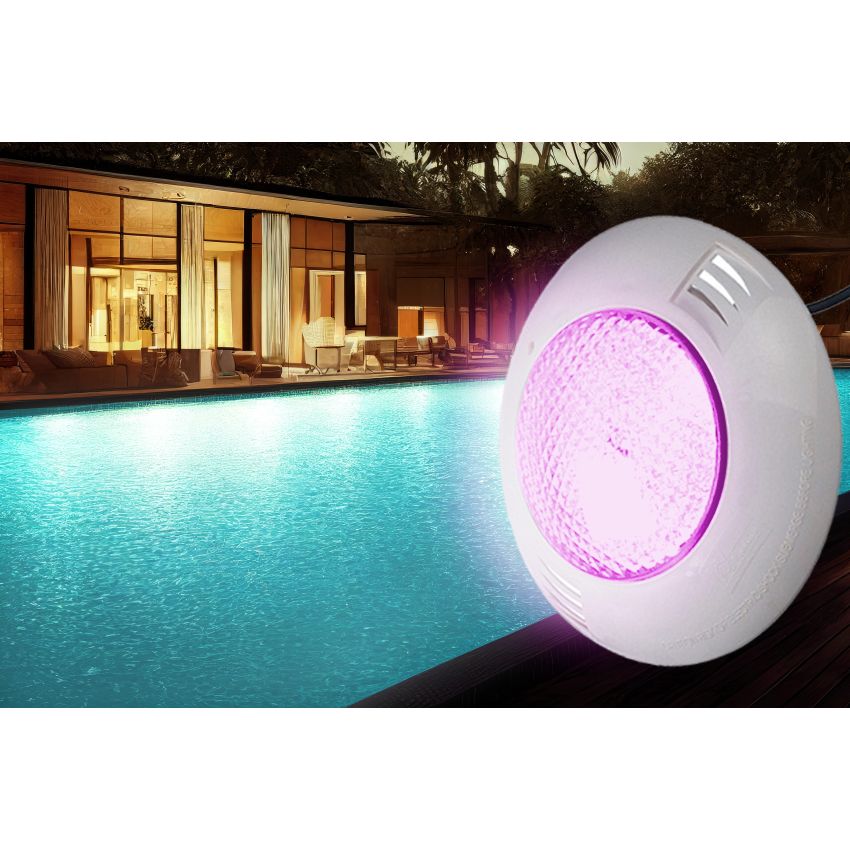 Projecteur LED Multicouleur pour piscine bois