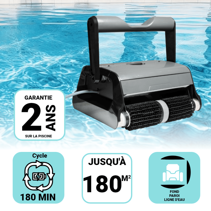 Robot piscine Fond, Parois et Ligne d'eau ROBOCLEAN+