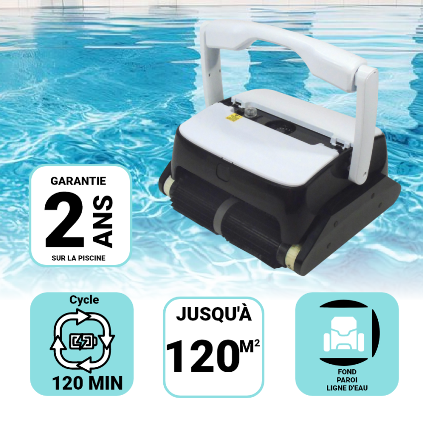 Robot piscine Fond, Parois et Ligne d'eau Accu XL PRO Sans Fil