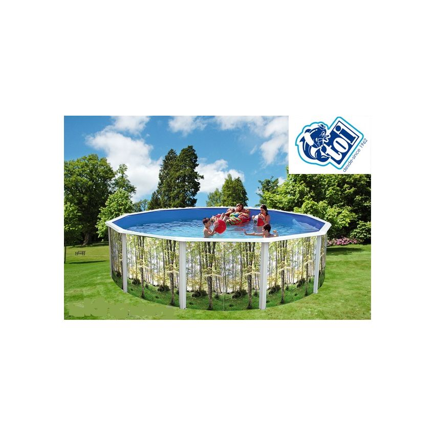 Piscine Ronde BOSQUE Acier 460 x H 120cm 