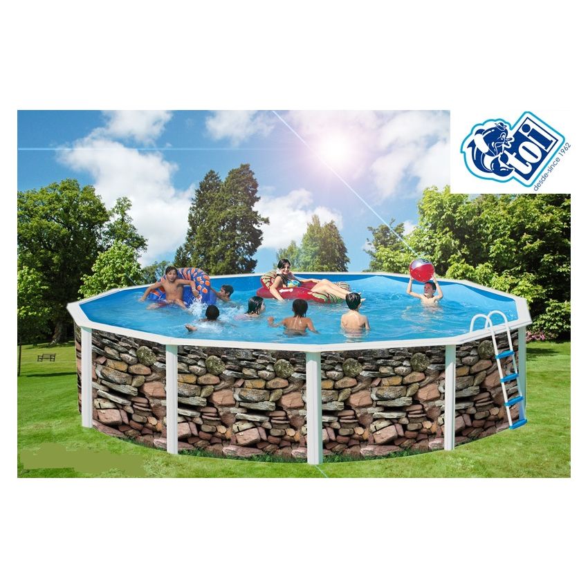 Piscine Ronde MUR Acier 550cm x H 120cm