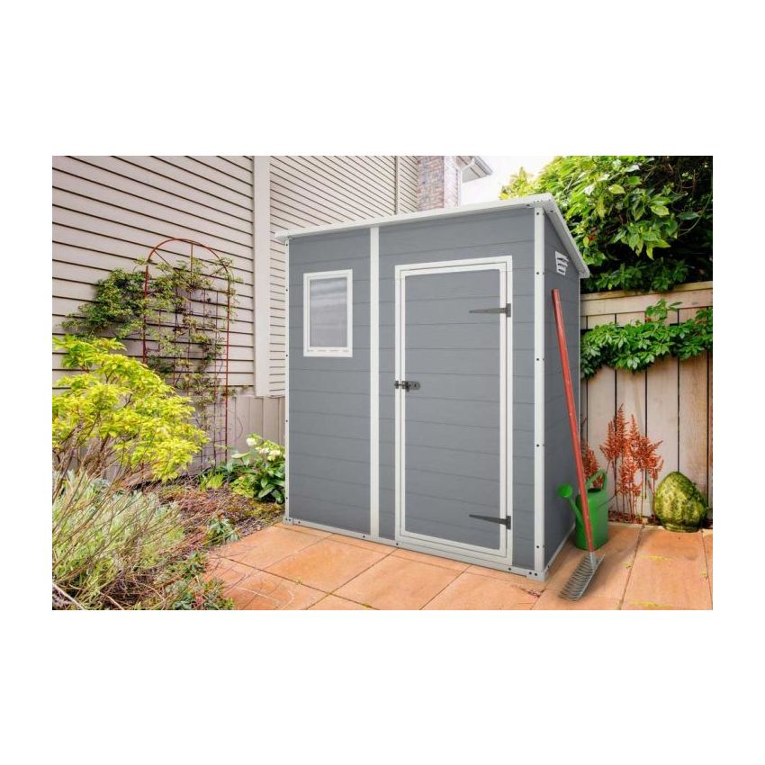 Abri jardin résine PREMIUM 64SP 1.63m²  gris