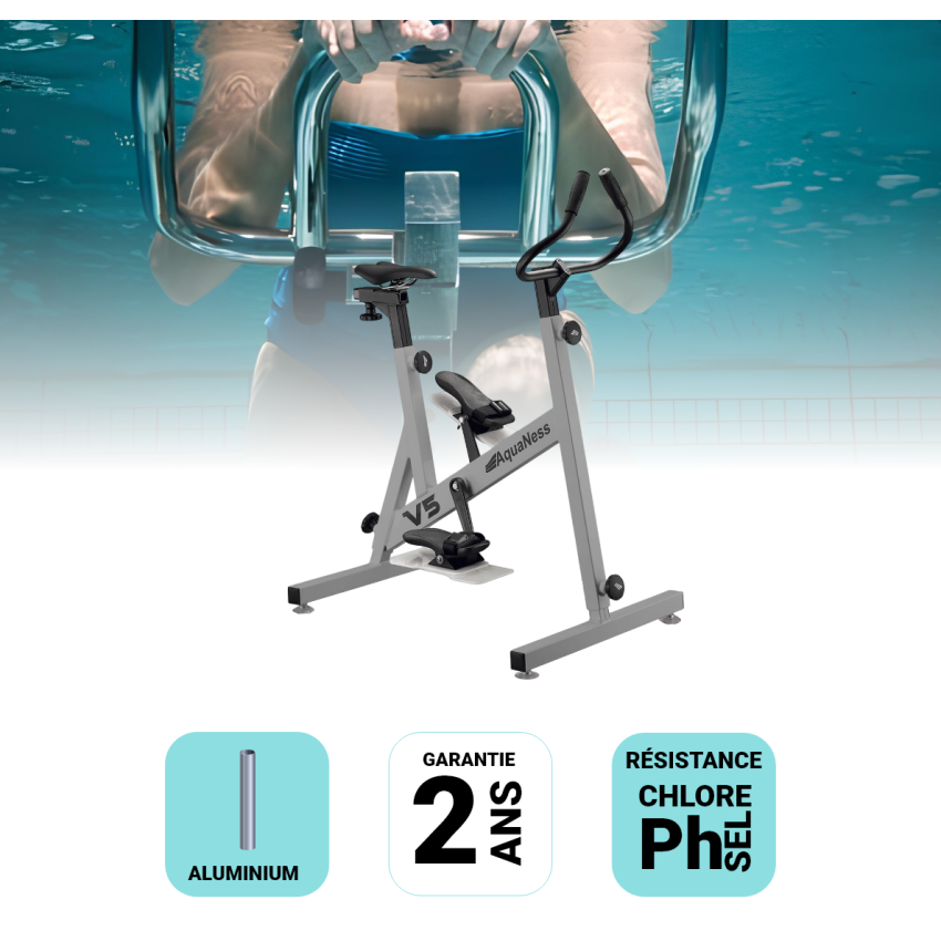 Aquabike V5 Gris Aluminium