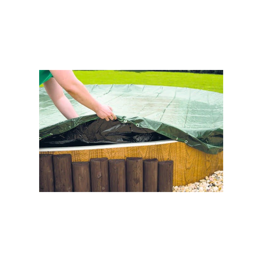 Bâche hiver pour piscine ovale 7.3 x 3.7 m