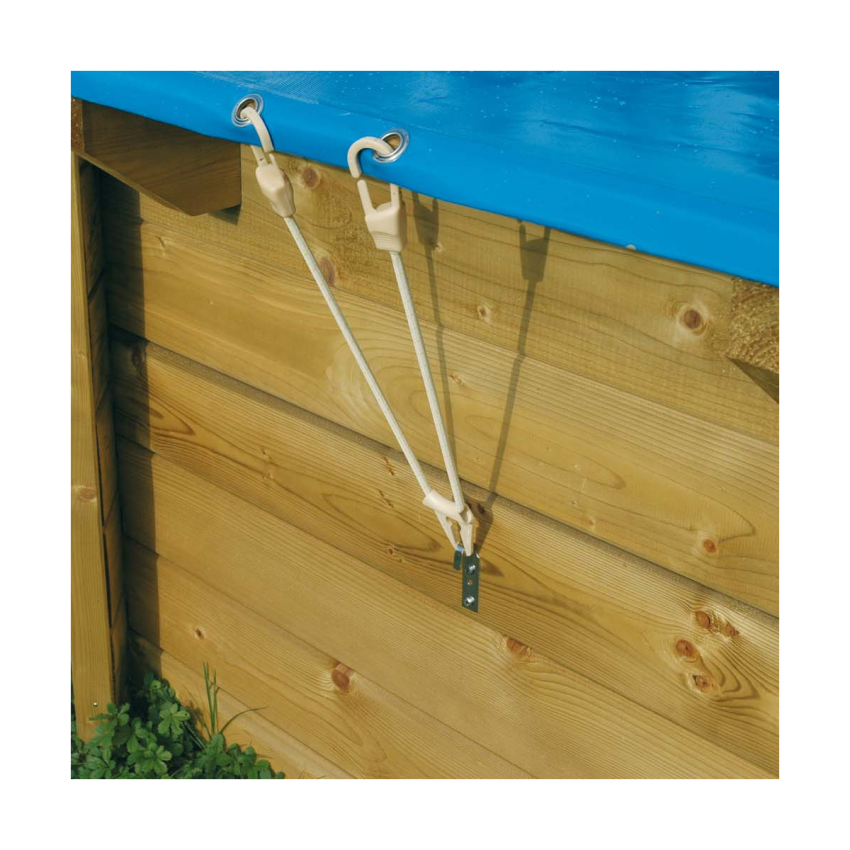 Bâche d'Hivernage pour piscine Rectangulaire UBBINK 550gr 400 x 200 cm