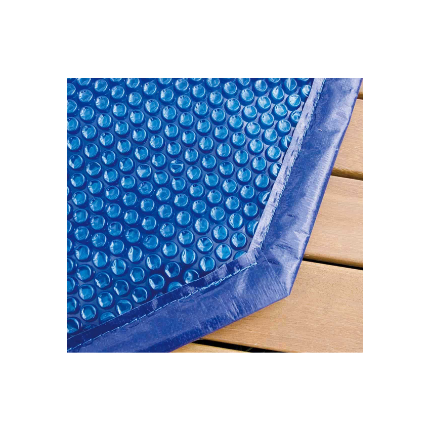 Bâche à bulles Prémium 500μ Bleu Bordée pour piscine ronde ⌀6m