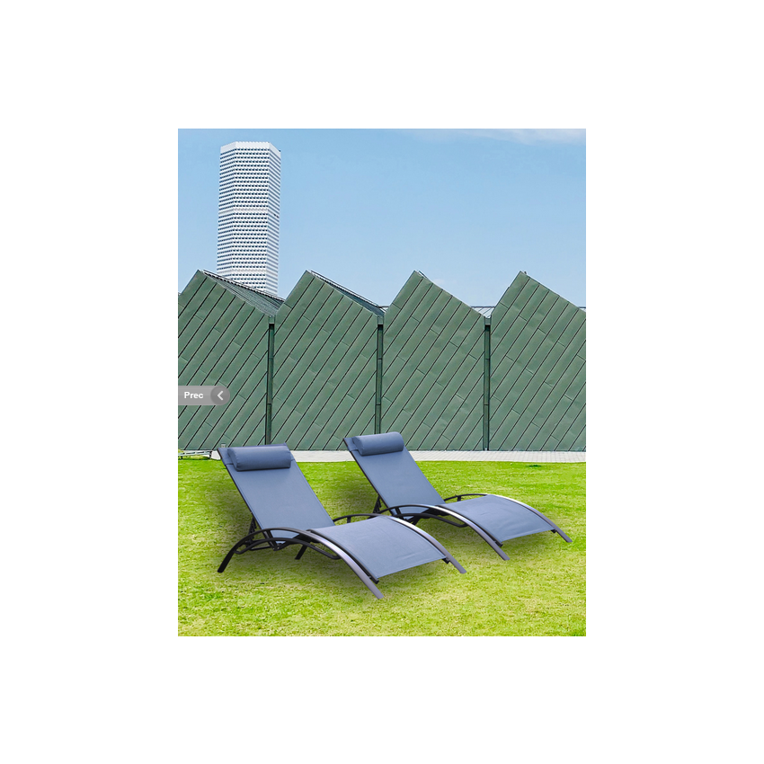 Bain de soleil MONACO - Bleu lavande - Lot de 2 