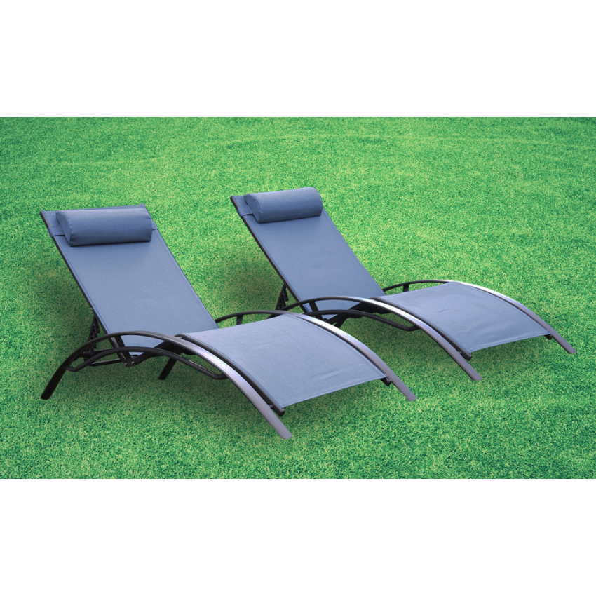 Bain de soleil MONACO - Bleu lavande - Lot de 2 