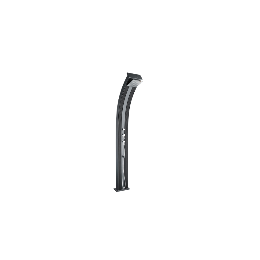 Douche Hybride Dada Curve - Coloris Anthracite / Alu brossé