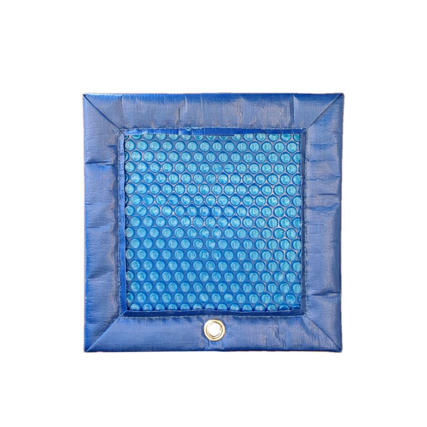 Bâche été pour Kit Piscine Béton Aspect Bois Carré 324x324cm