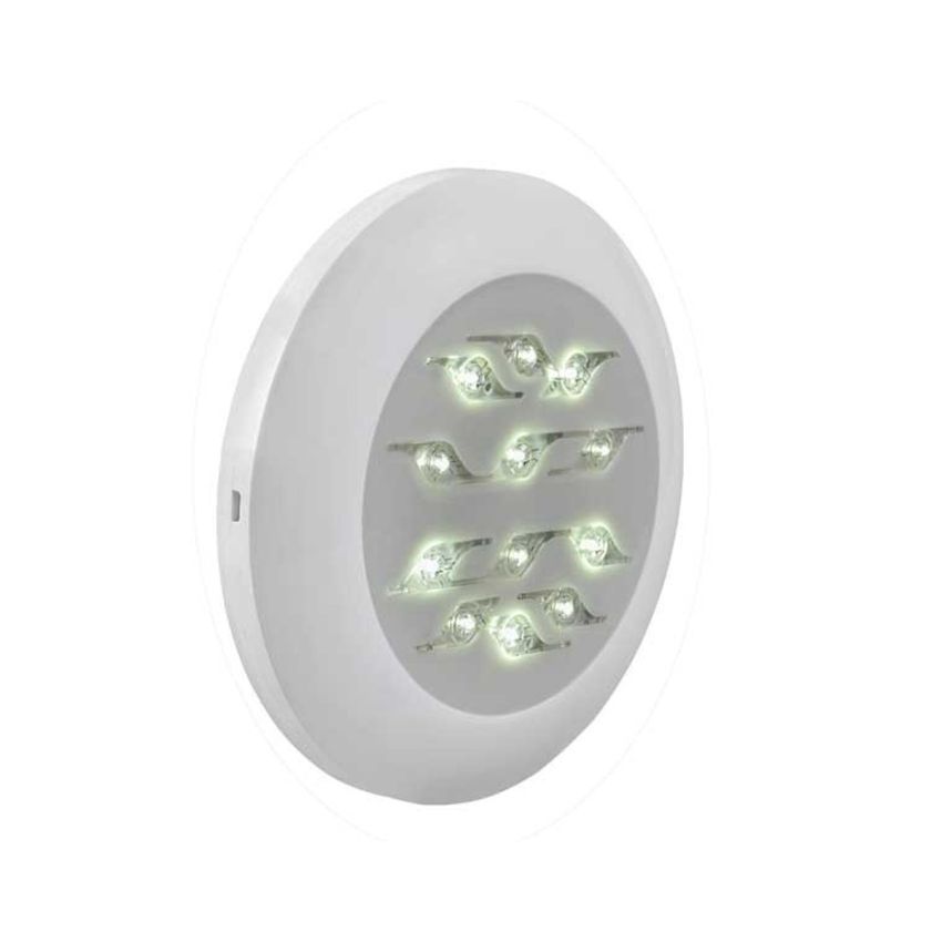 Kit 1 projecteur 6 LEDs blanc pour Piscine en Béton Aspect Bois