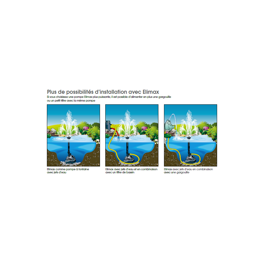 Pompe pour Fontaine ELIMAX 2500