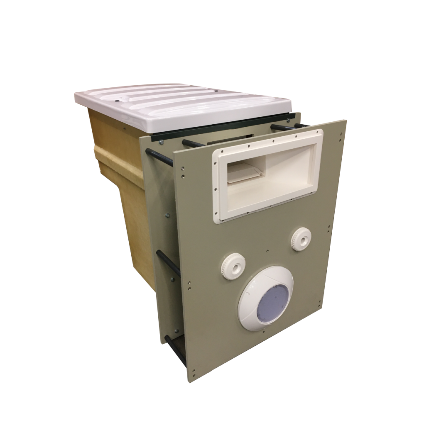 Mur filtrant GS14 BY-PASS, électrolyseur, régulateur pH pour piscine jusqu'à 50m3