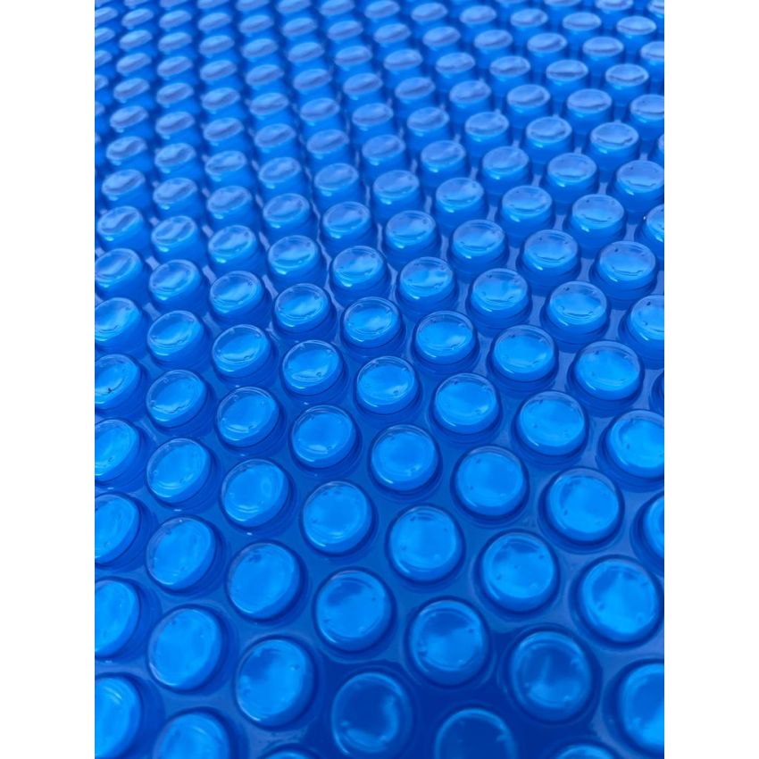 Bâche à bulles 400μ Bleu pour piscine carrée 520x520 cm
