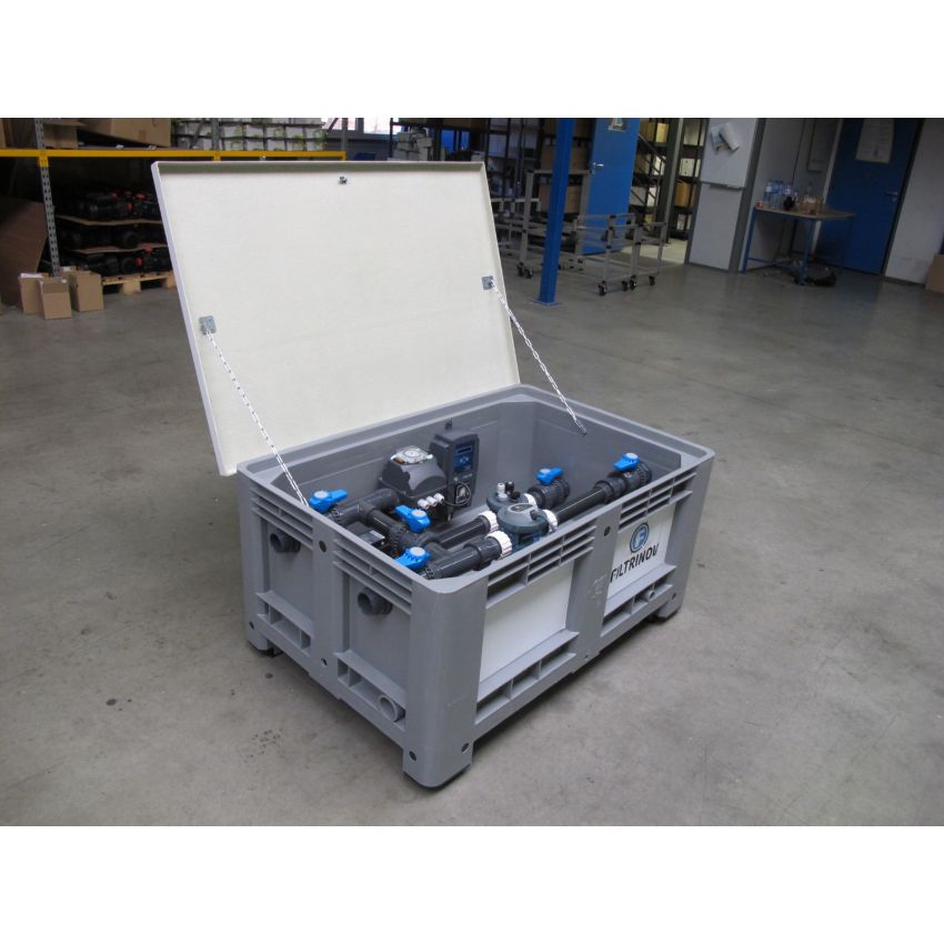 Coffre de filtration pour Skimmer filtrant à cartouche jusqu'à 70m3