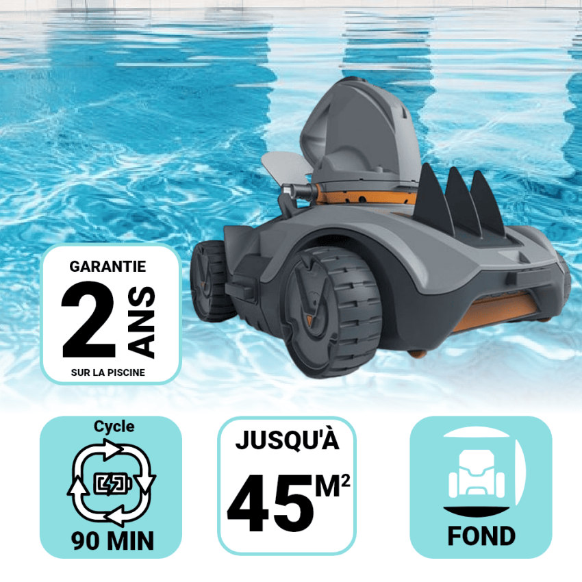 Robot piscine Fond VEKTRO Sans Fil 