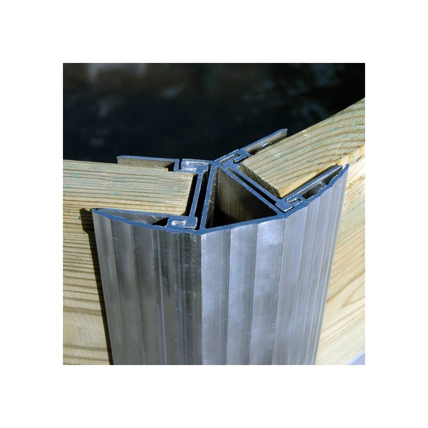 Piscine bois Octogonale LEYTE Ø460x111cm Liner Bleu