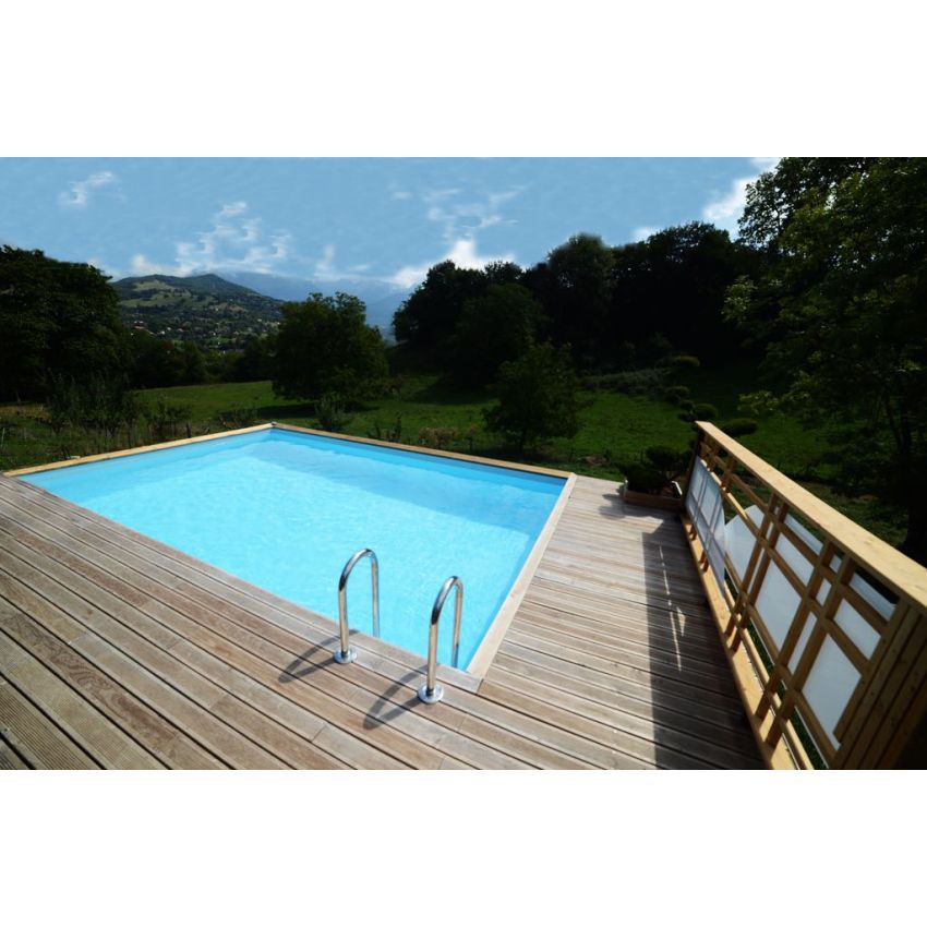 Piscine Bois Luxe Rectangulaire 620x420x145cm