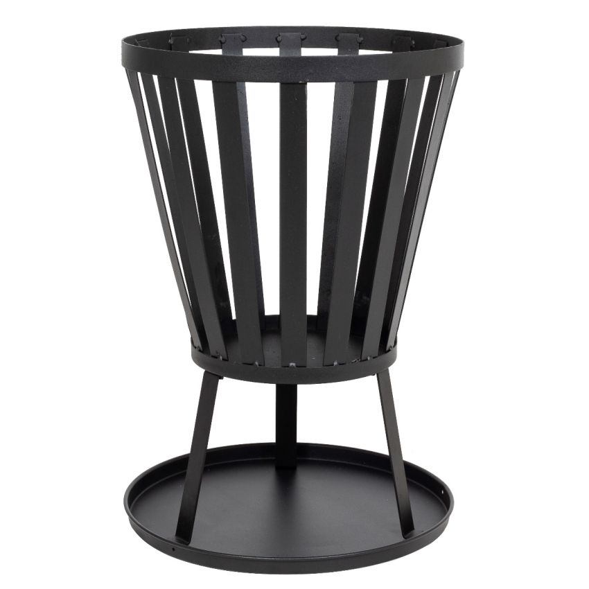 Brasero OREGON Acier Noir 35x35x51cm