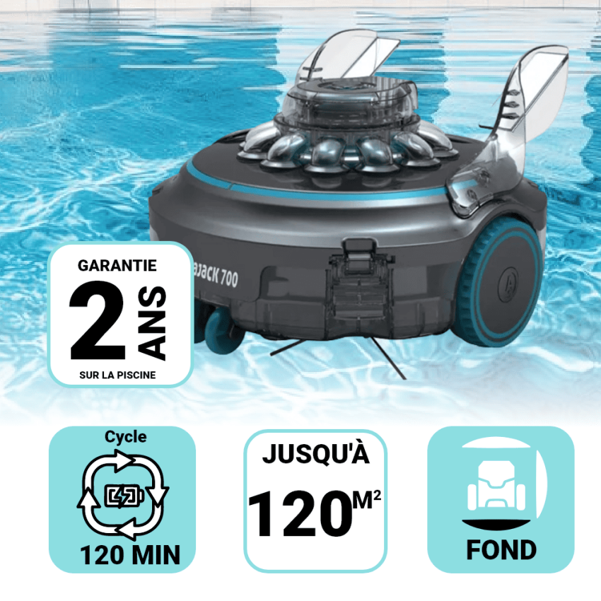 Robot piscine Fond AQUAJACK 700 Sans Fil