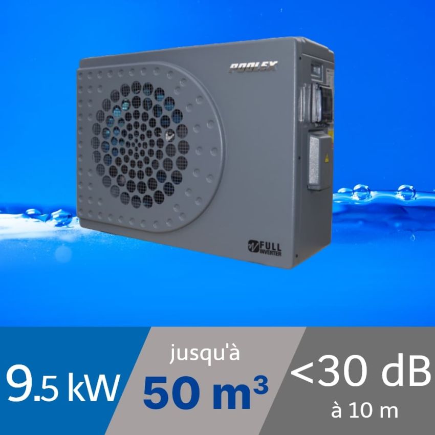 Pompe à chaleur Poolex Jetline 9 kW pour piscine de 40-50m3