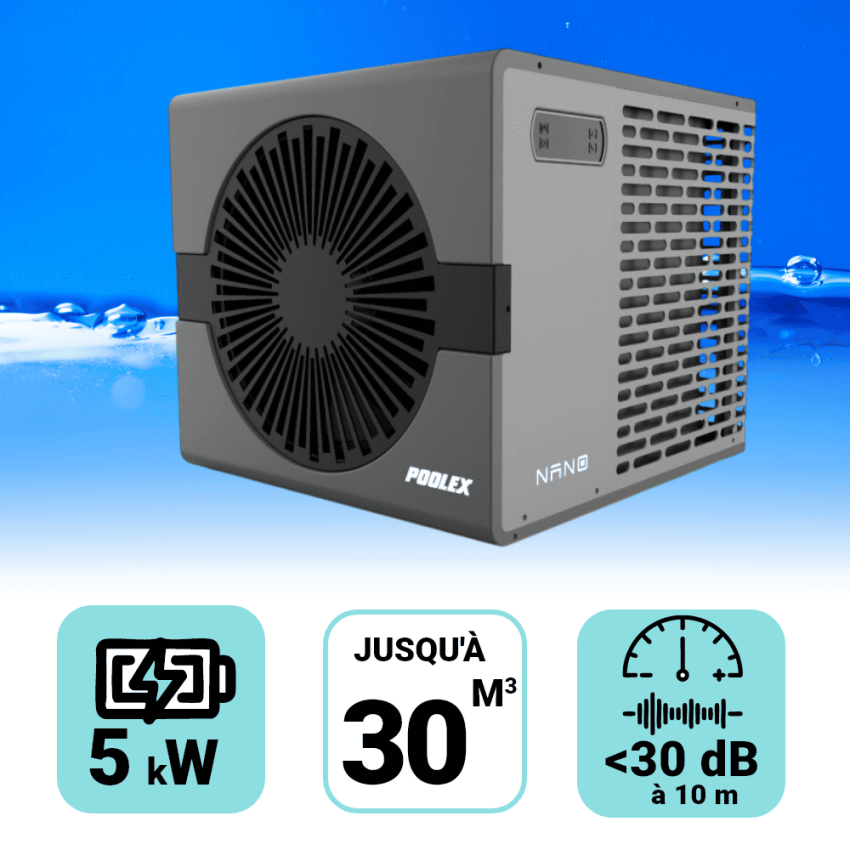 Pompe à chaleur Poolex Nano  Réversible 5kW