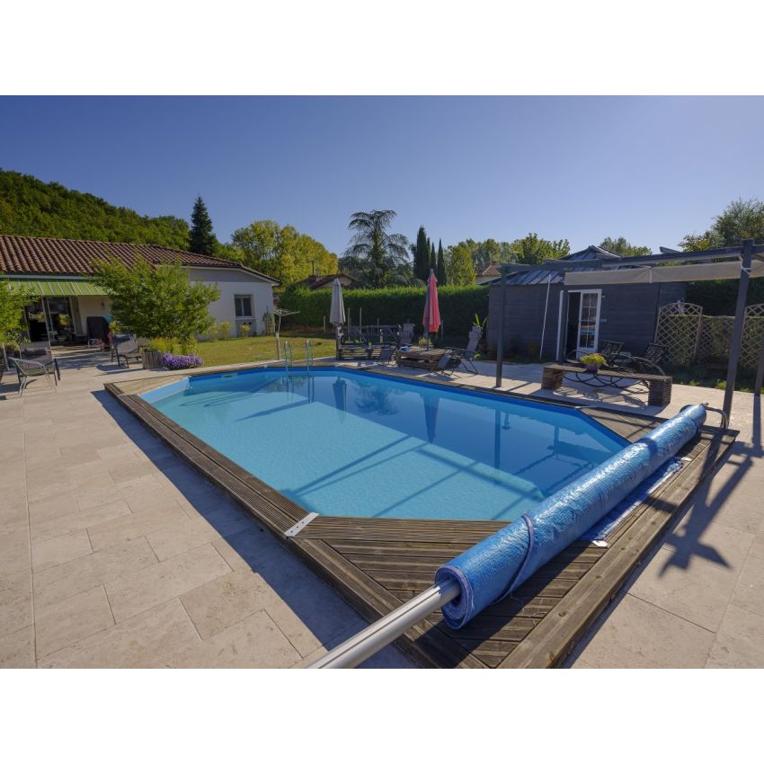 Piscine Bois Octogonale Caraïbes  UBBINK 485x335 H120cm 