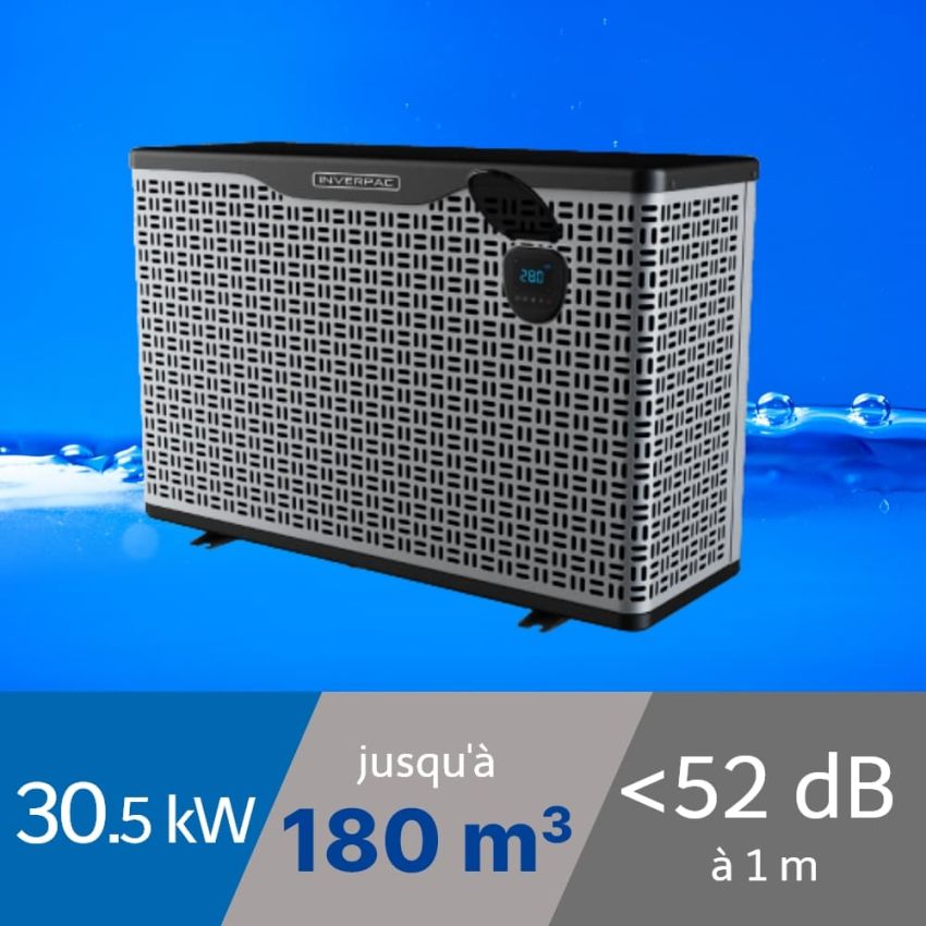 Pompe à chaleur Platinium Boost 30 kW pour piscine de 70-180m3