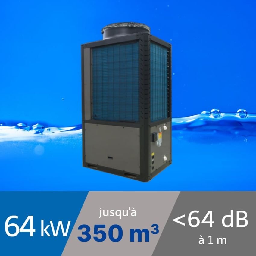 Pompe à chaleur Pro Inverter 65 kW pour piscine de 350m3