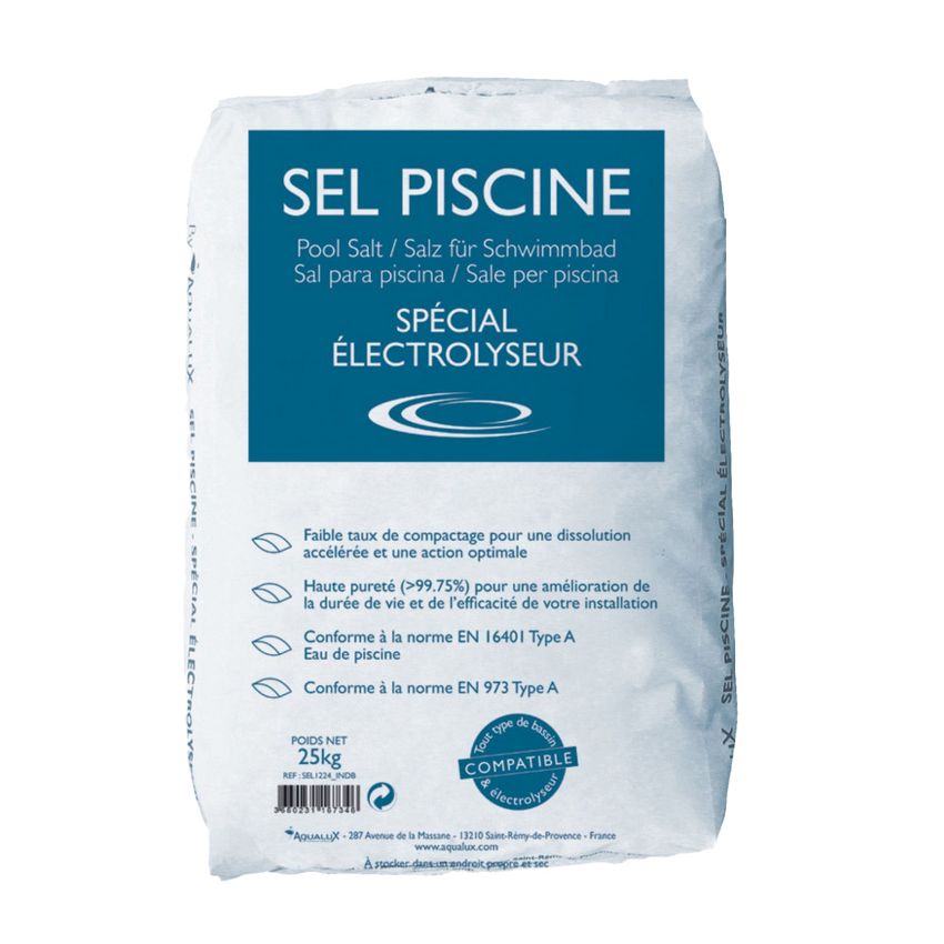 Sel  pour électrolyseur Piscine 25 kg