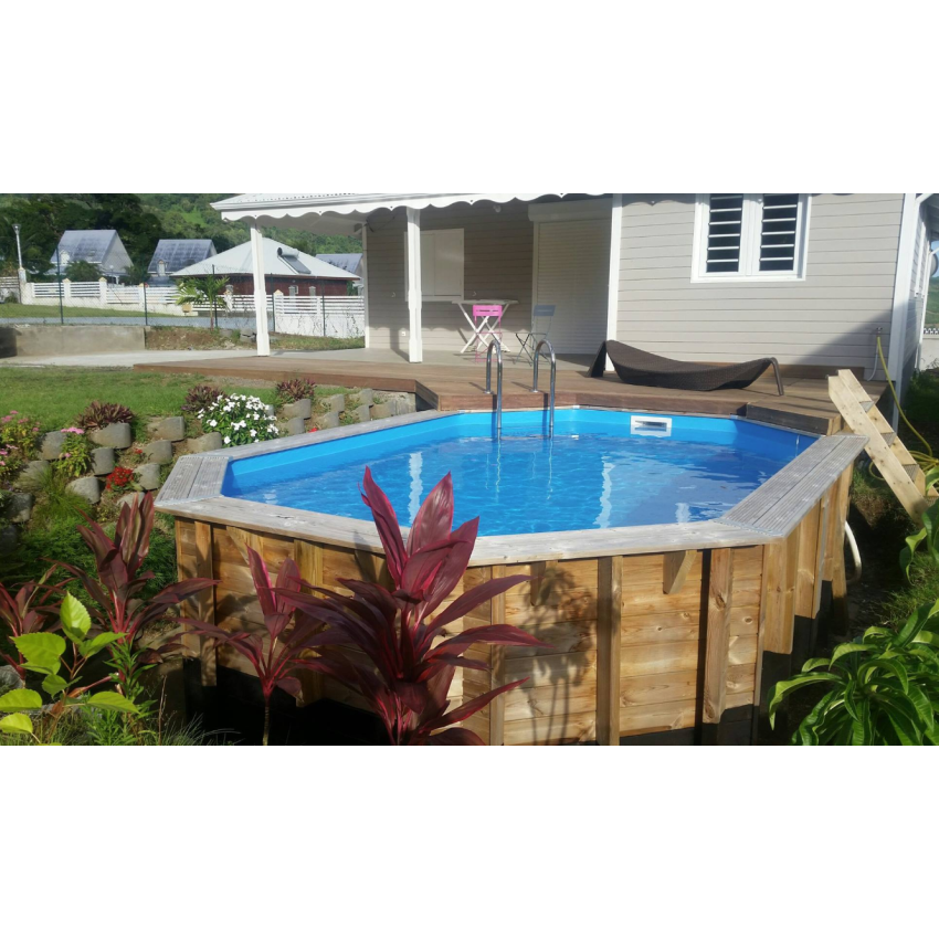Piscine bois UBBINK SUNWATER 490x300x120cm