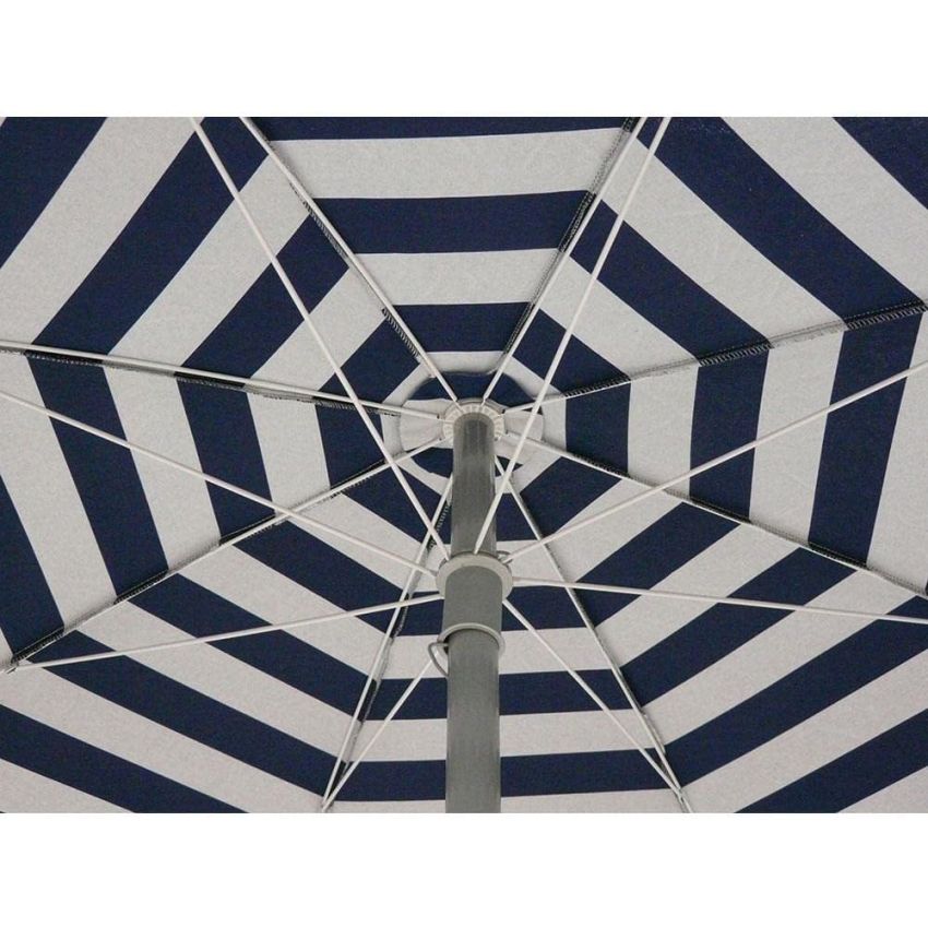 Parasol  VENEZIA Coton 200/8 cm Blanc et Bleu