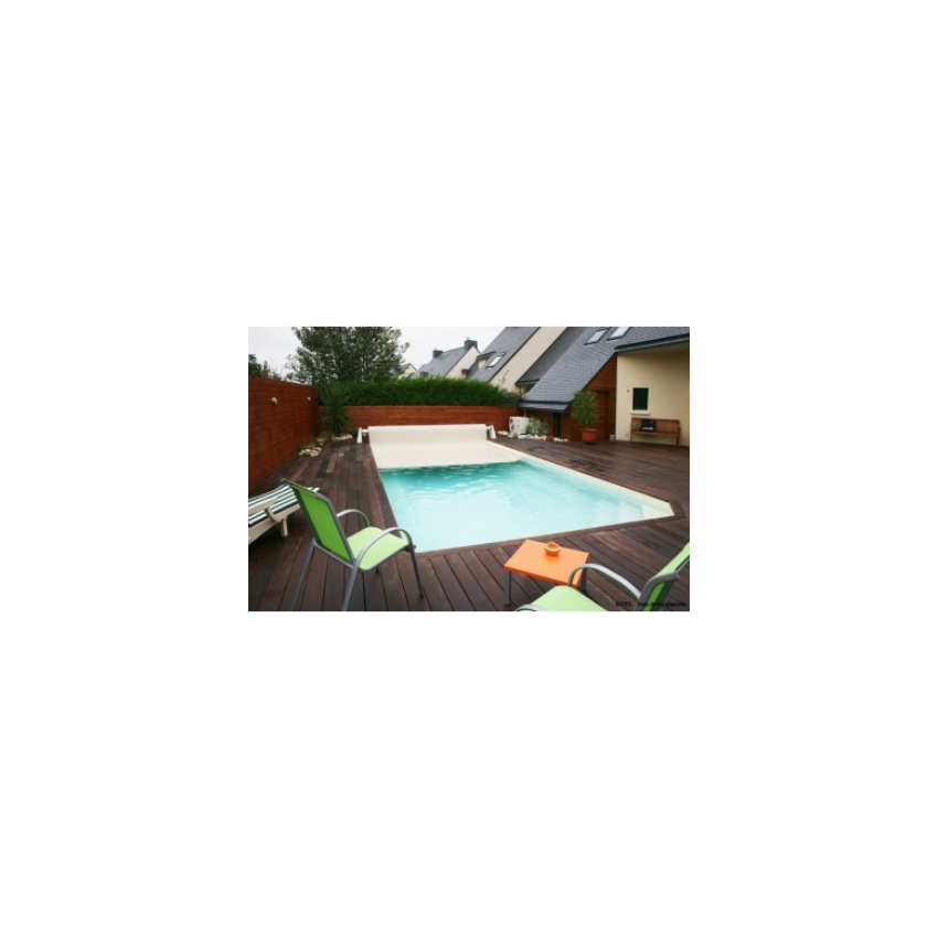 Volet roulant fixe pour piscine rectangulaire 555 x 300 cm 