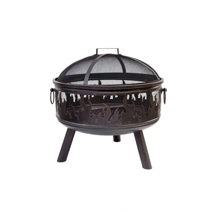 Brasero WILDFIRE Rond Noir Acier ⌀61x61cm